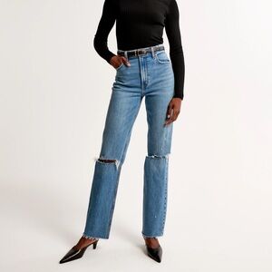 Abercrombie Ultra High Rise 90s Straight Jean